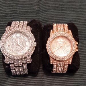 Elegant Silver and Gold Women's Watch Set